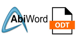 open ODT file in AbiWord